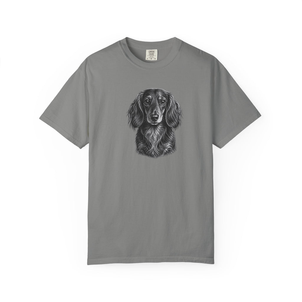 Dachshund Long Haired Face T-shirt