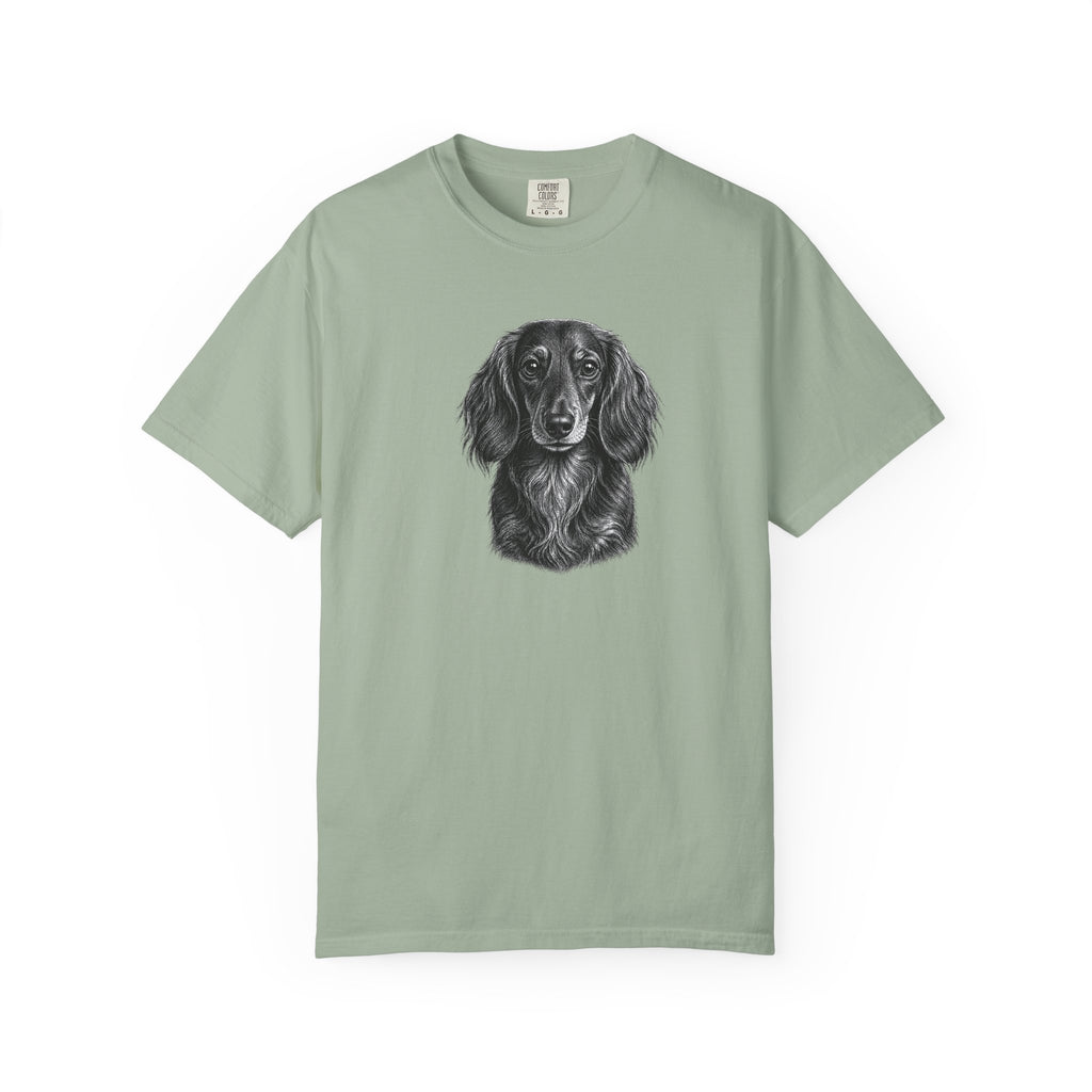 Dachshund Long Haired Face T-shirt