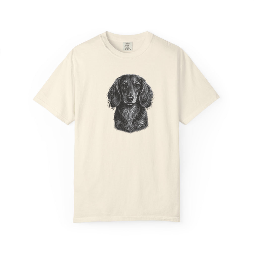 Dachshund Long Haired Face T-shirt