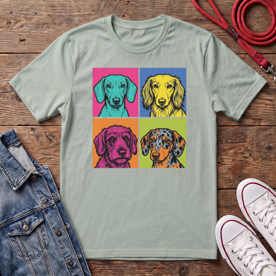 All Dachshund Faces T-shirt