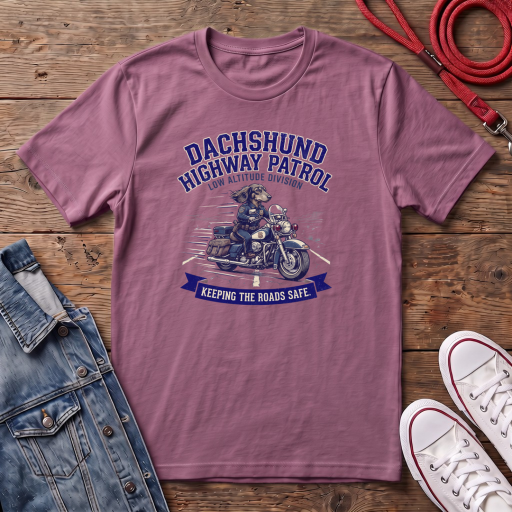 Dachshund Highway Patrol T-shirt