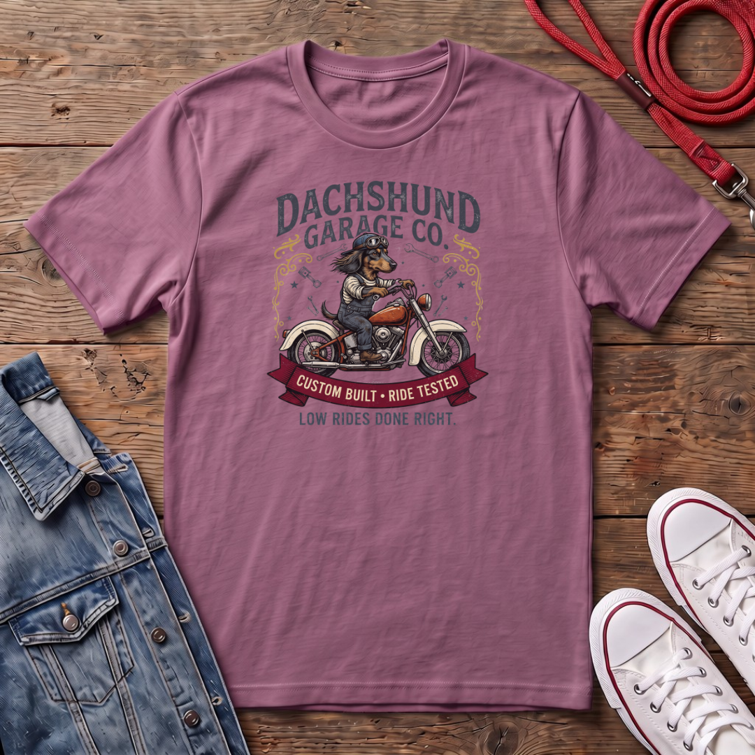 Dachshund Garage Co T-shirt