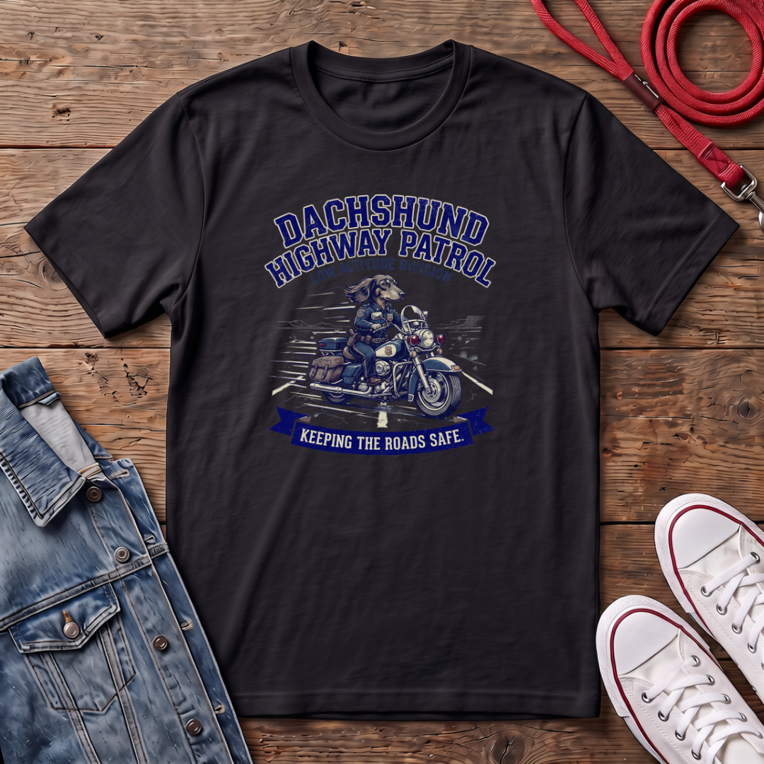 Dachshund Highway Patrol T-shirt
