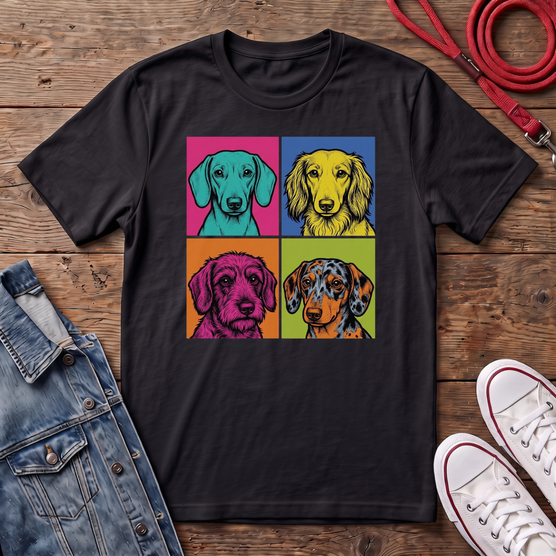 All Dachshund Faces T-shirt