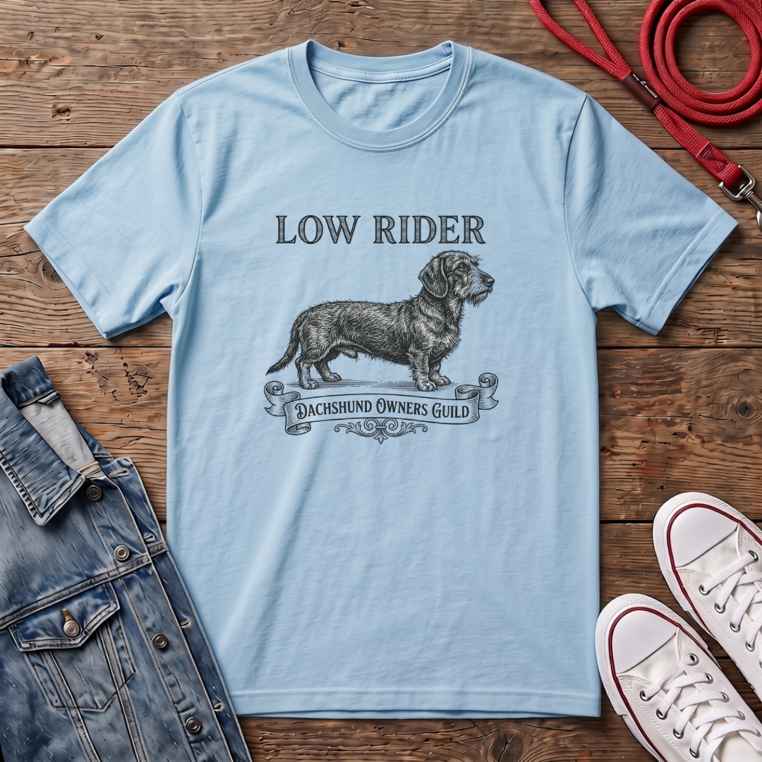Low Rider, Dachshund Owners Guild - Wired Haired T-shirt