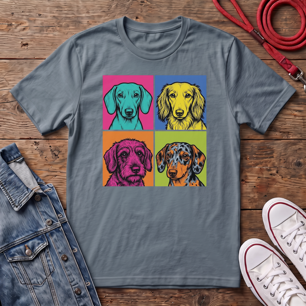 All Dachshund Faces T-shirt
