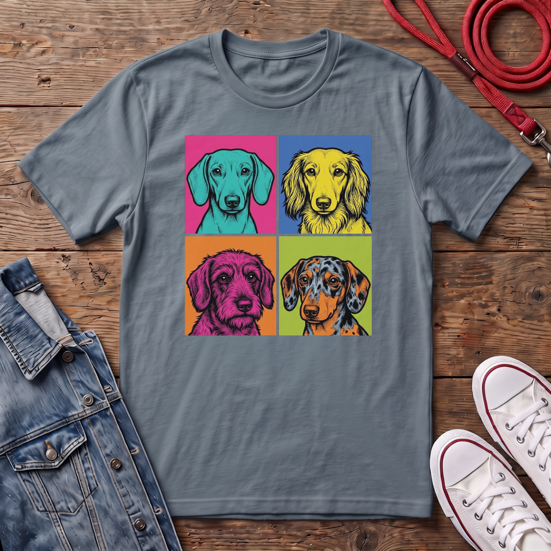 All Dachshund Faces T-shirt
