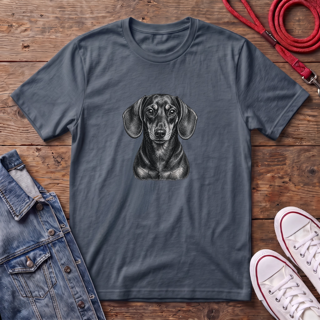 Dachshund Smooth Haired Face T-shirt