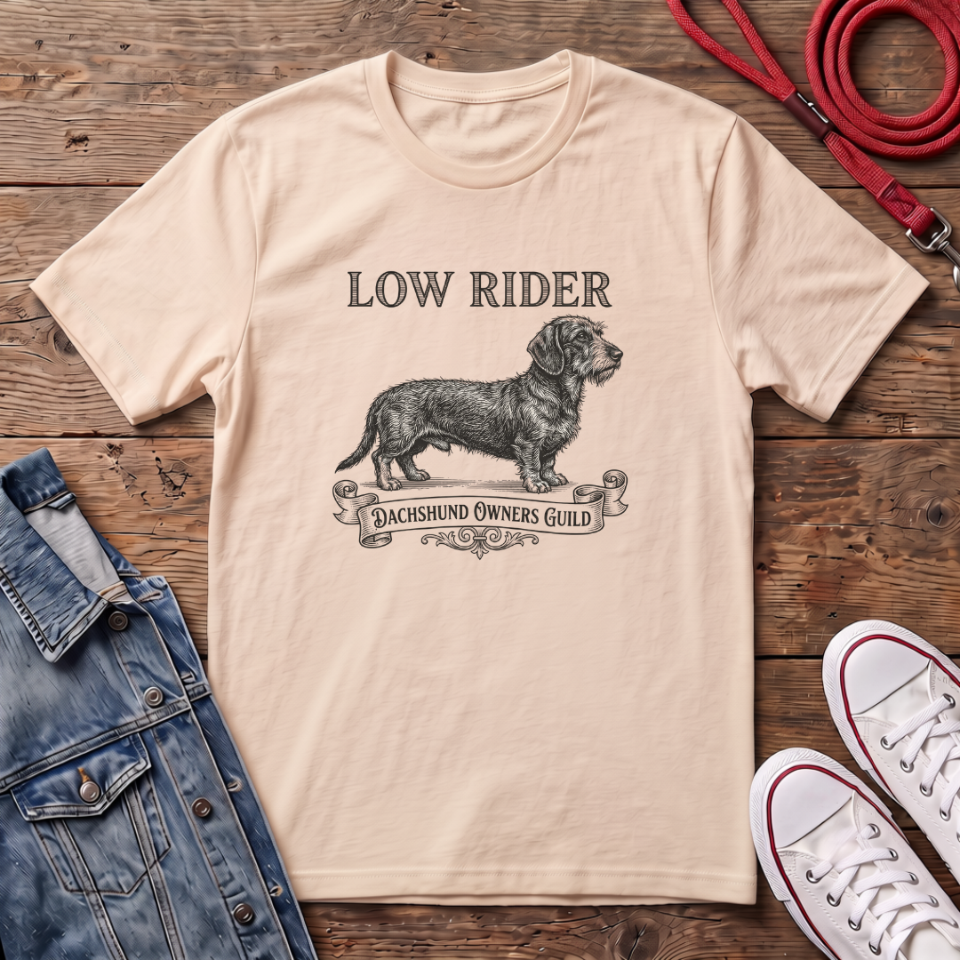 Low Rider, Dachshund Owners Guild - Wired Haired T-shirt