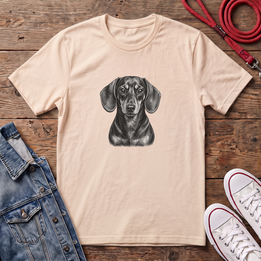 Dachshund Smooth Haired Face T-shirt