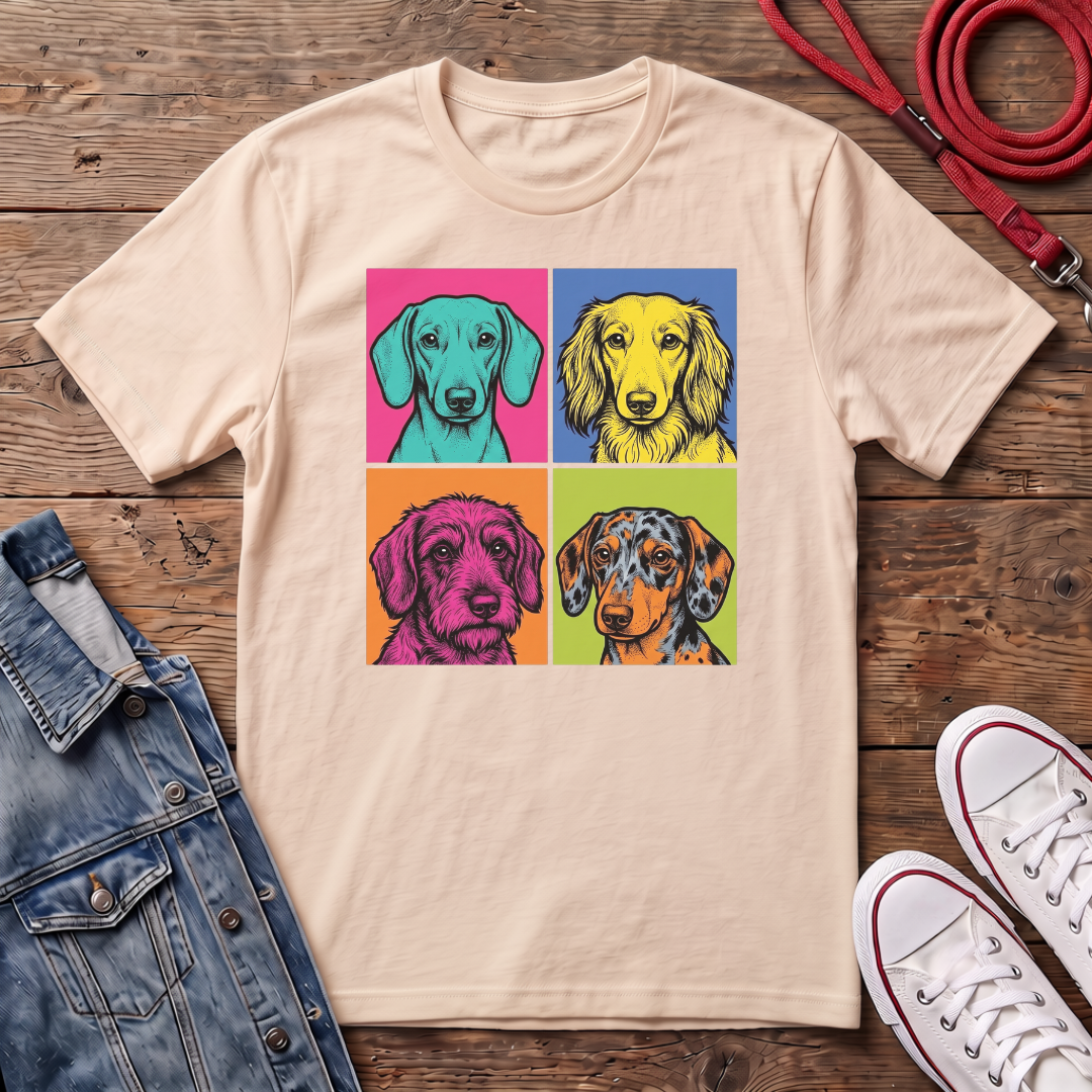 All Dachshund Faces T-shirt