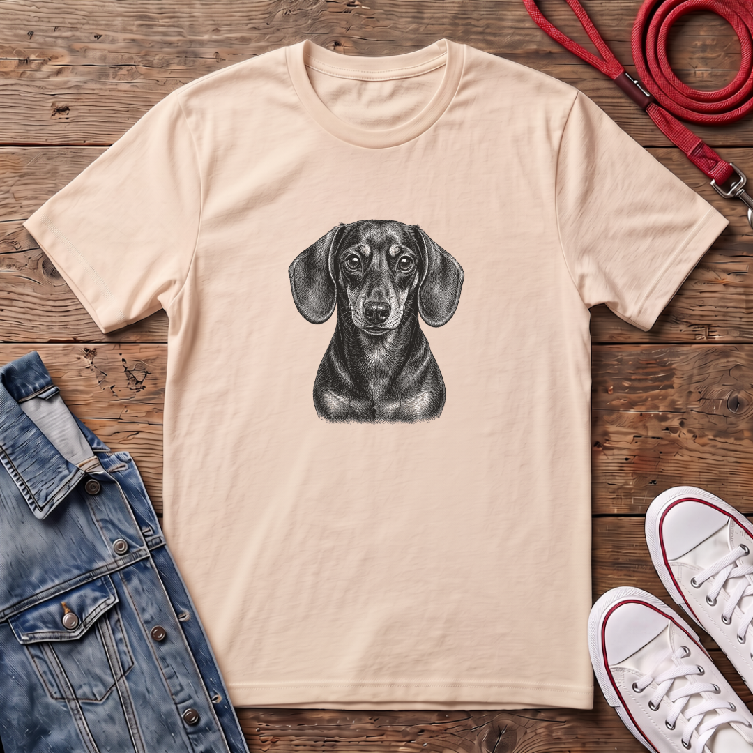 Dachshund Smooth Haired Face T-shirt