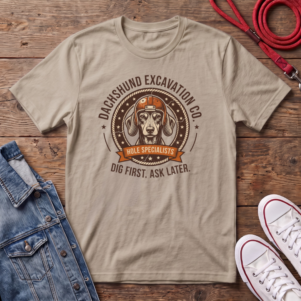 Dachshund Excavation Co II T-shirt