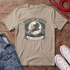 Broomstick Express Dachshund Halloween  T-shirt