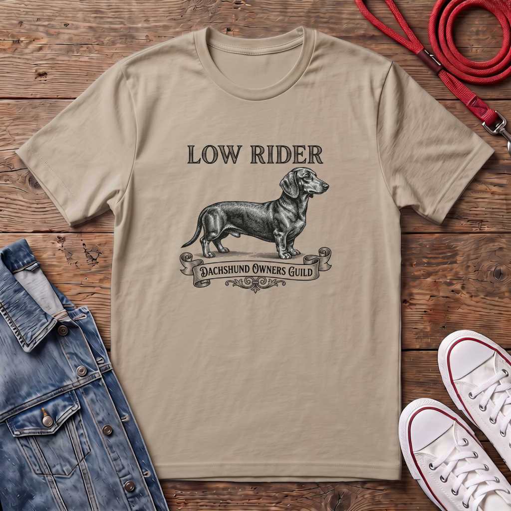 Low Rider, Dachshund Owners Guild - Smooth Haired T-shirt