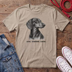 Dachshund Smooth Haired - Loyal. Stubborn. Legend  T-shirt