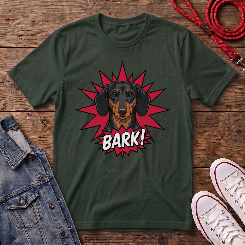 Bark! - Dachshund Smooth Haired T-shirt