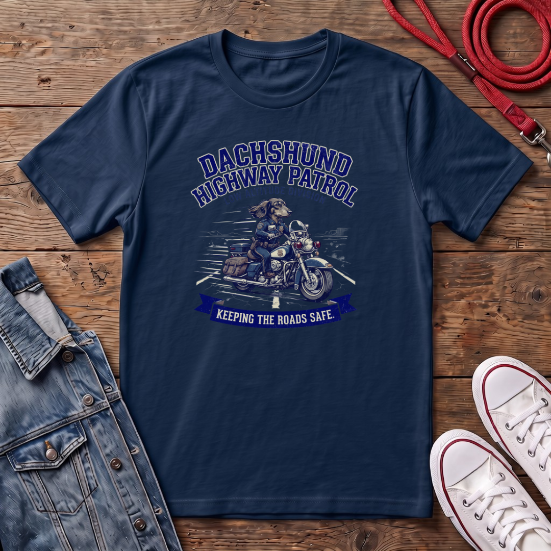 Dachshund Highway Patrol T-shirt