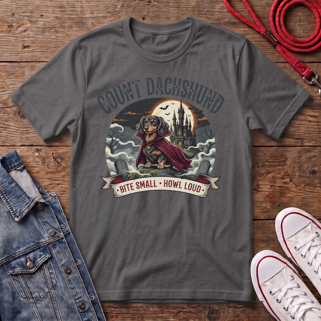 Count Dachshund Halloween  T-shirt