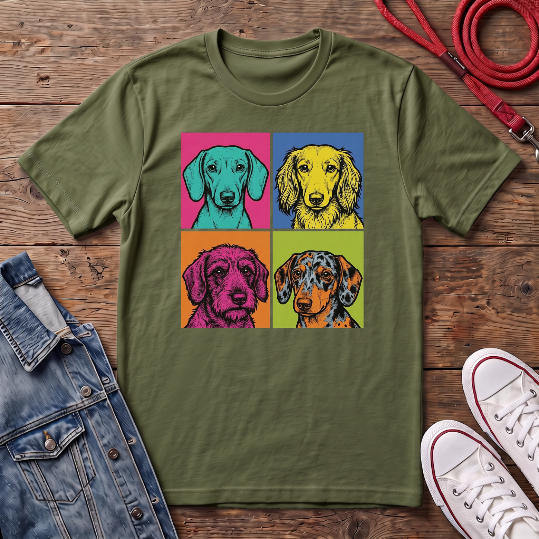 All Dachshund Faces T-shirt