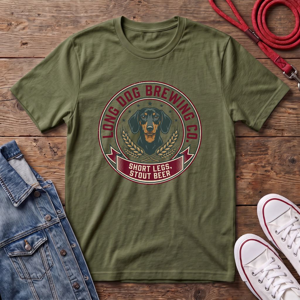 Long Dog Brewing Co - Smooth Haired T-shirt