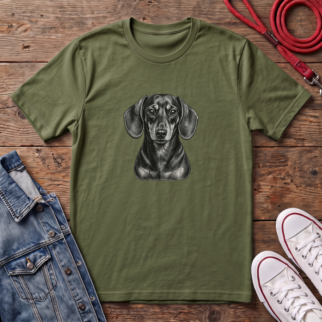 Dachshund Smooth Haired Face T-shirt