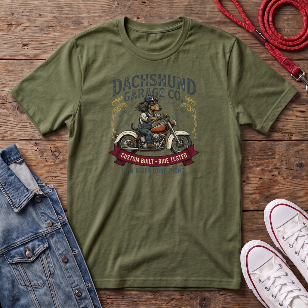 Dachshund Garage Co T-shirt