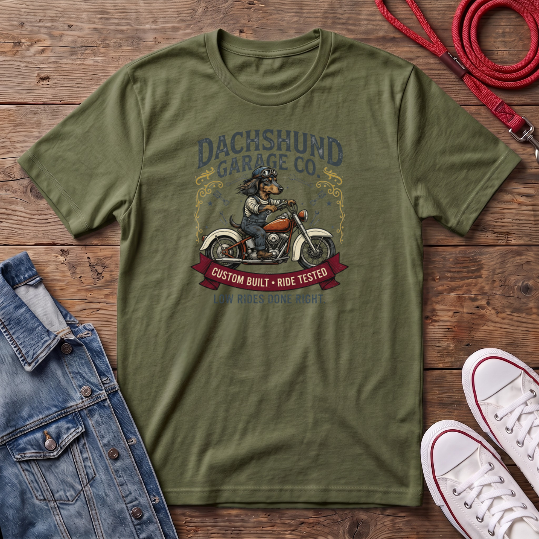 Dachshund Garage Co T-shirt