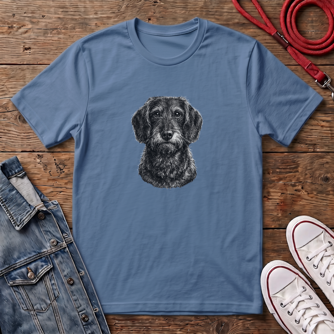 Dachshund Wired Face T-shirt