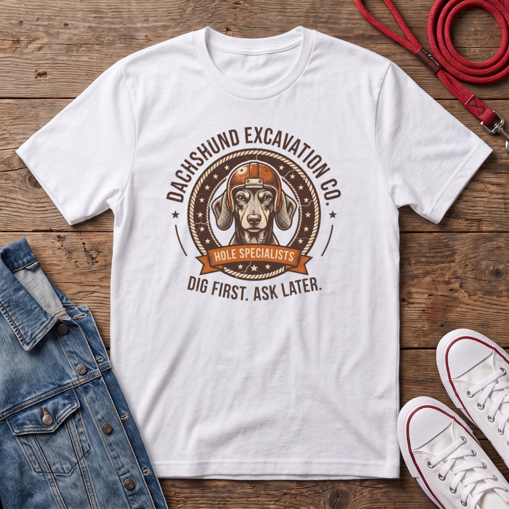 Dachshund Excavation Co II T-shirt