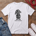 Dachshund Smooth Haired - Where's my snack? T-shirt