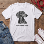 Dachshund Smooth Haired - Loyal. Stubborn. Legend  T-shirt
