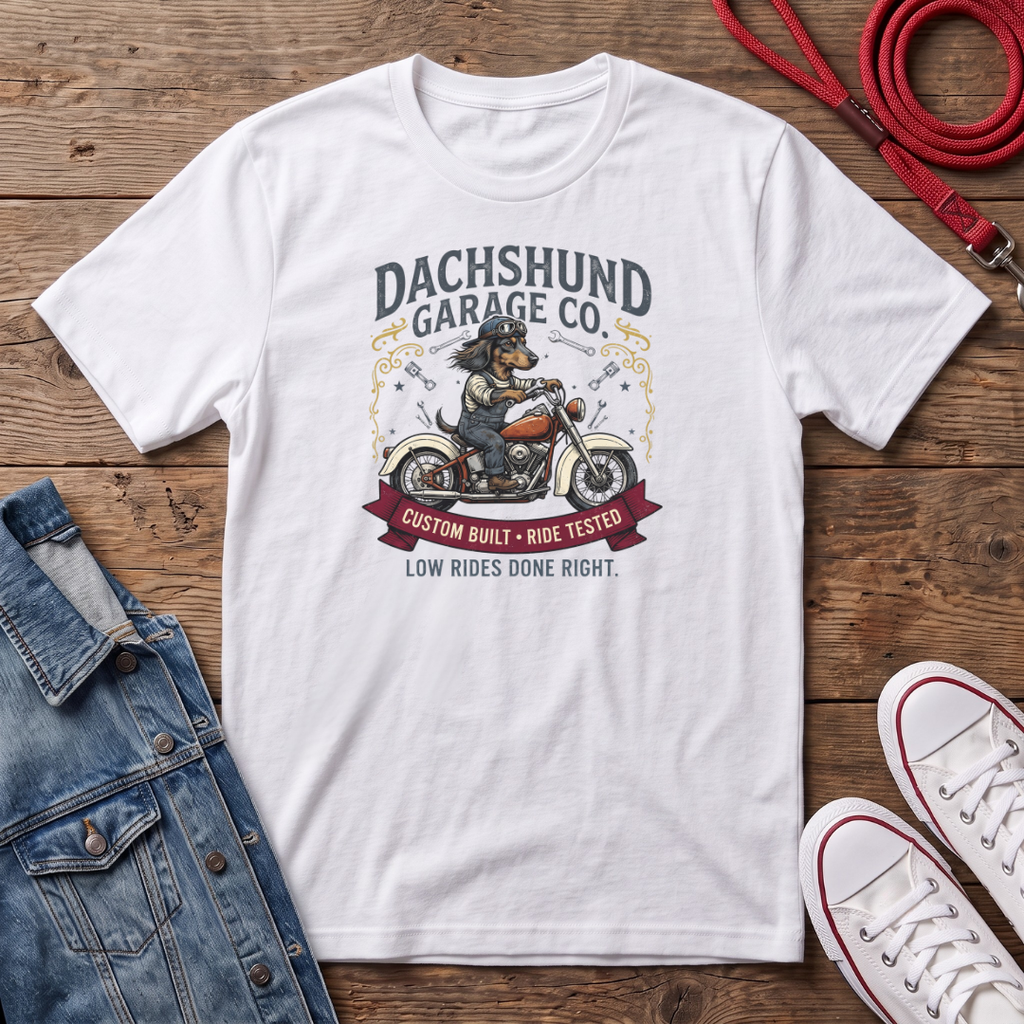 Dachshund Garage Co T-shirt
