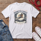 Broomstick Express Dachshund Halloween  T-shirt