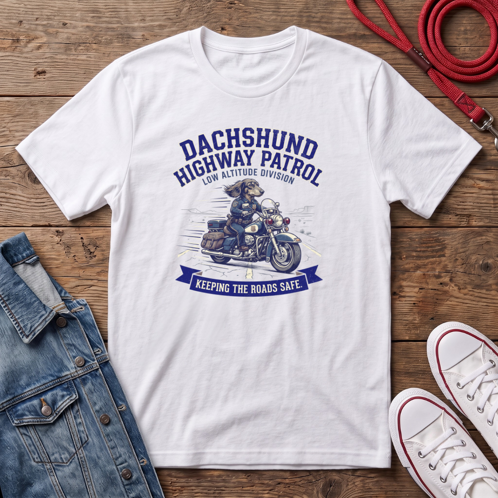 Dachshund Highway Patrol T-shirt