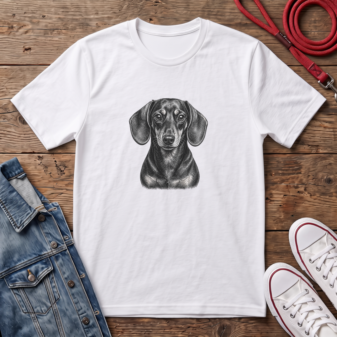 Dachshund Smooth Haired Face T-shirt