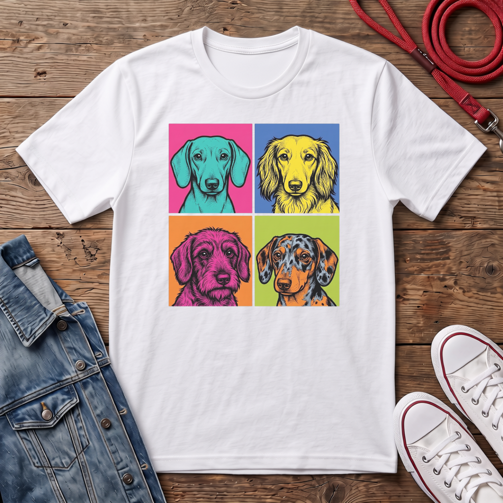 All Dachshund Faces T-shirt