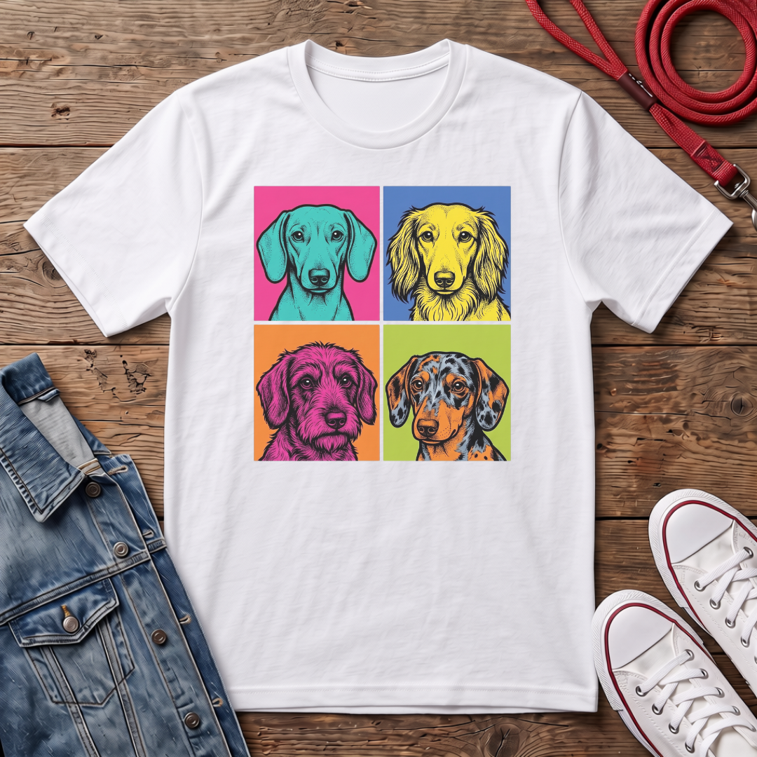 All Dachshund Faces T-shirt